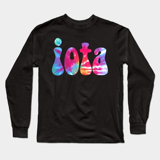 Tie Dye Iota Long Sleeve T-Shirt by lolosenese